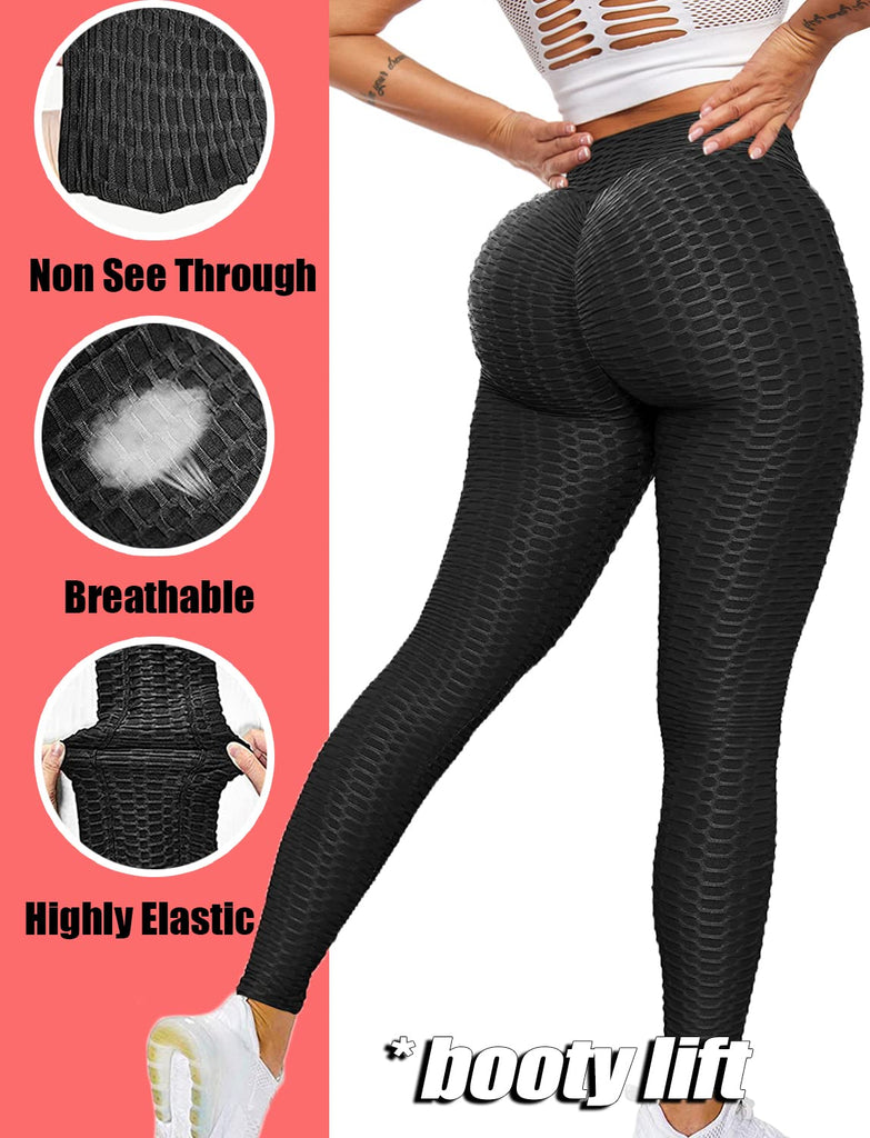 Danysu Scrunch Butt Pocket Leggings for Women Cross Waist Workout