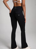 Danysu Flared Cargo Leggings with Pockets