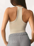 Danysu V Neck Racerback Tank Top with Built in Bra