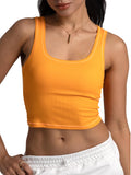 Danysu Women Square Neck Tank Top with Built in Bra